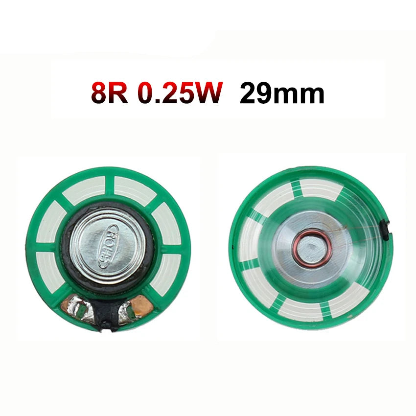 JCD 2PCS 8 Ohm 0.25W 0.5W 16/32Ohm Horn Loudspeaker 8R 16R 32R 20mm 21mm 23mm 27mm 29mm 36mm 40mm Diameter Loud Speaker