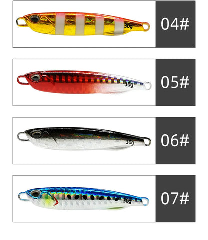 2021 Japen Metal Cast Jig Spoon 10/15/20/30/40/50g Shore Casting Jigging Fish Sea Bass Fishing Lure Artificial Bait Tackle Beauty World Shop