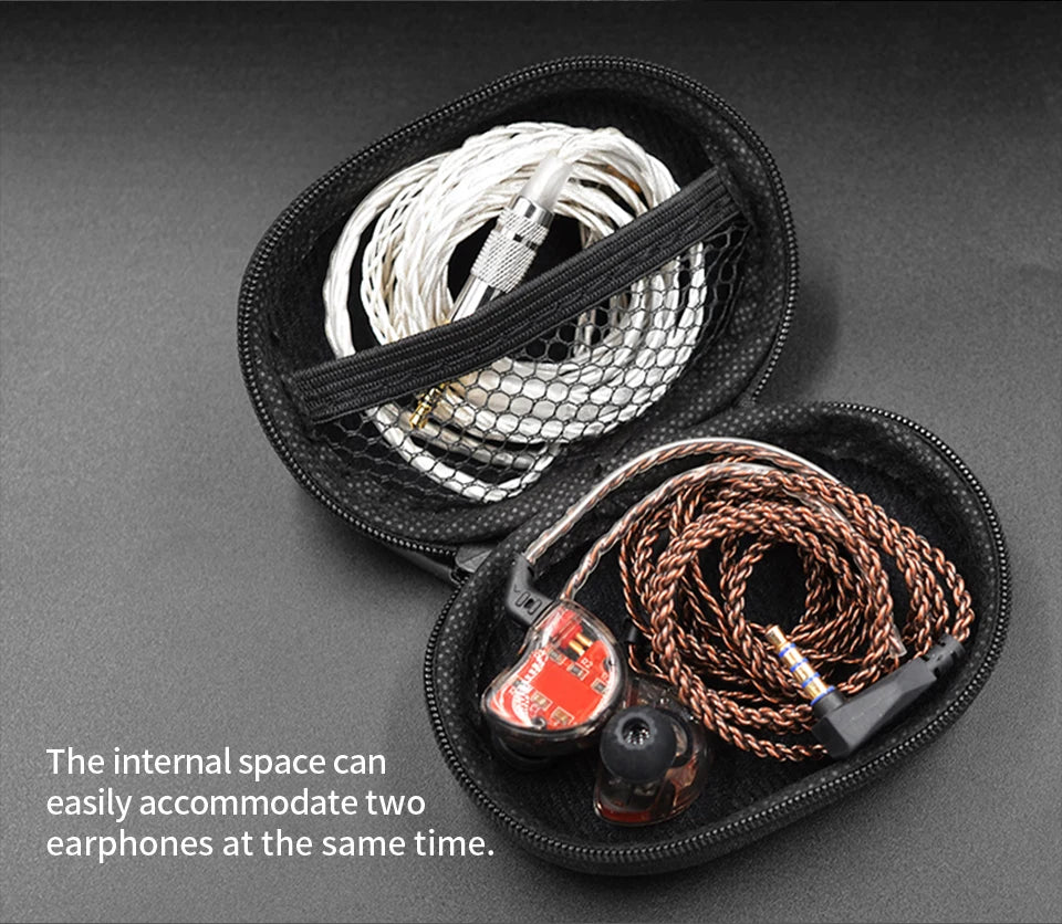 KZ Earphone Cable Hard Case Bag Portable Storage Case Bag Box Earphone Accessories For KZ ZSN PRO ZST EDX ED9 ZSX ZAX