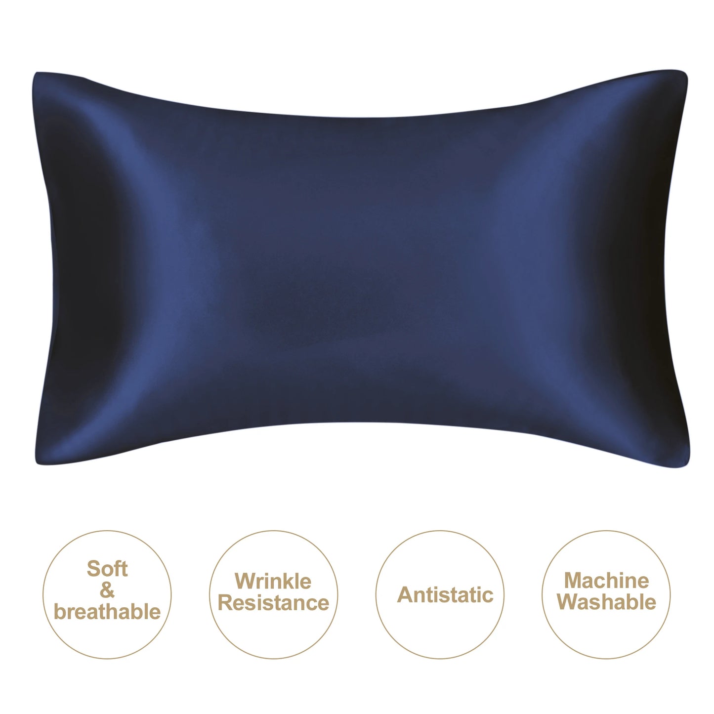 JuwenSilk silky stain pillowcase silky pillowcase natural silk pillowcase mulberry silk pillow case standard queen k Beauty World Shop