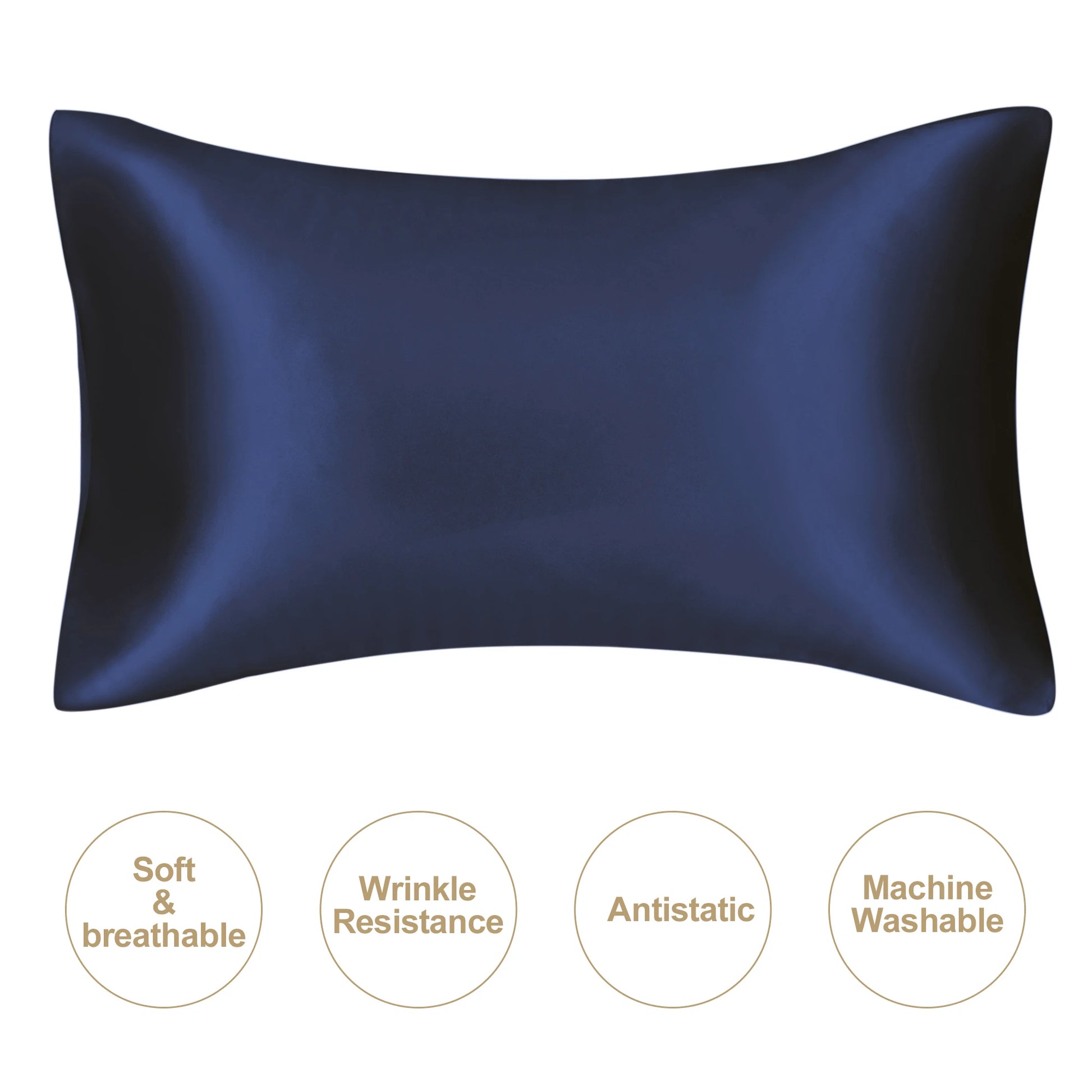 JuwenSilk silky stain pillowcase silky pillowcase natural silk pillowcase mulberry silk pillow case standard queen k Beauty World Shop