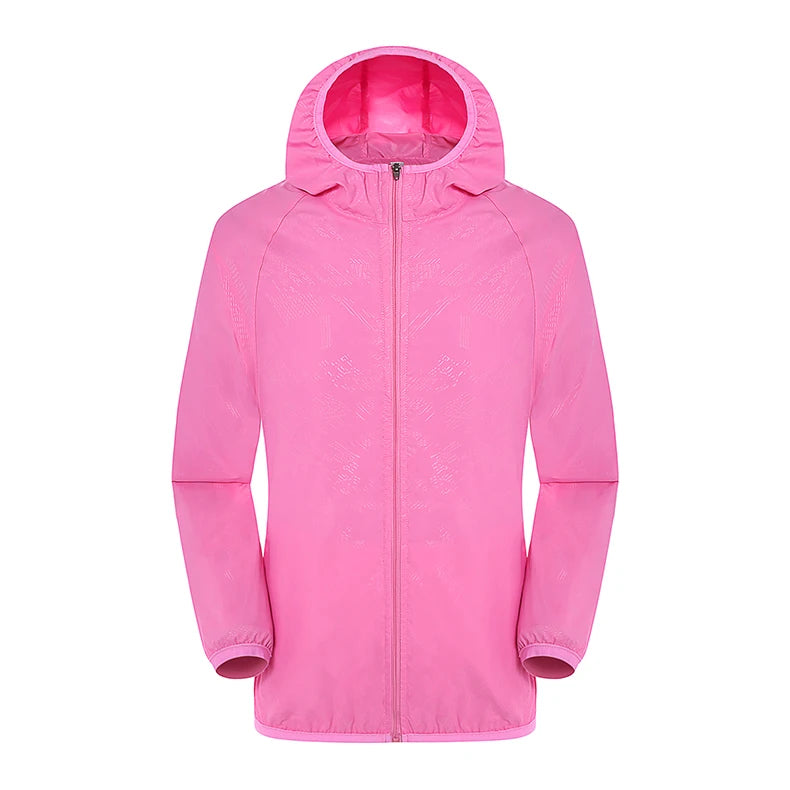LNGXO Hiking Waterproof Jacket Women Men Camping Running Sun-Protective Windbreaker Quick Dry Outdoor Sport Rain Coat Unisex Beauty World Shop