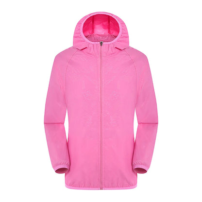 LNGXO Hiking Waterproof Jacket Women Men Camping Running Sun-Protective Windbreaker Quick Dry Outdoor Sport Rain Coat Unisex Beauty World Shop