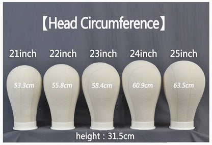 Canvas Block Head Training Mannequin wig Head Display Styling Mannequin Manikin Head Wig Stand wig head Stand Beauty World Shop