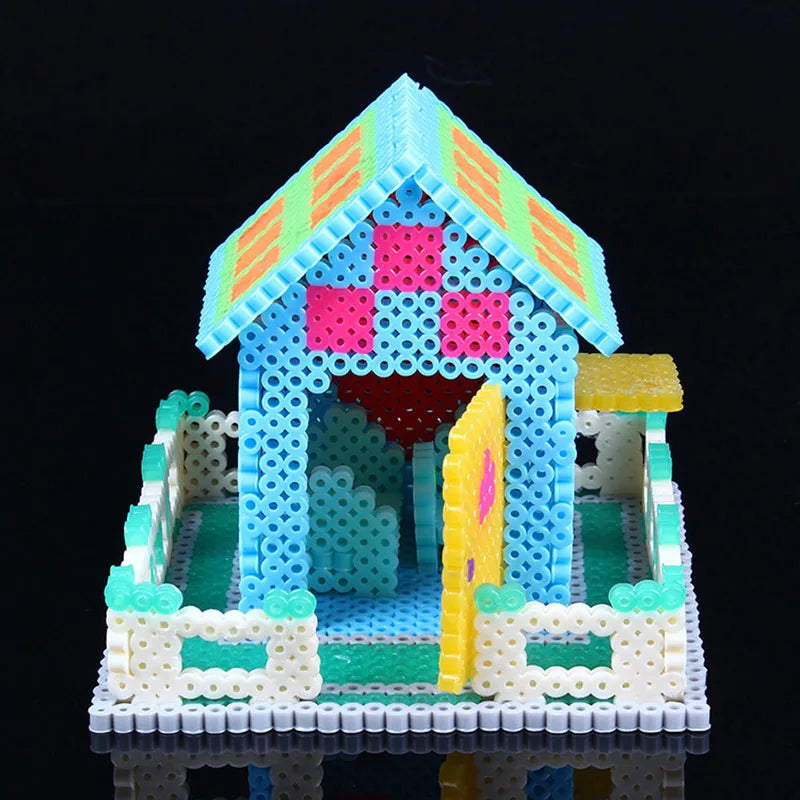 2.6mm Perler Hama beads Set 3D Puzzle Iron Beads Toy Kids Creative Handmade Craft DIY Gift fuse beads Have large pegboard Beauty World Shop