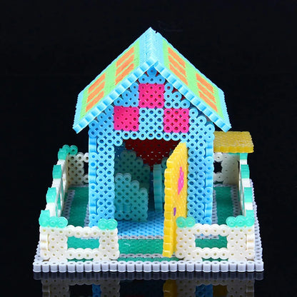 2.6mm Perler Hama beads Set 3D Puzzle Iron Beads Toy Kids Creative Handmade Craft DIY Gift fuse beads Have large pegboard Beauty World Shop