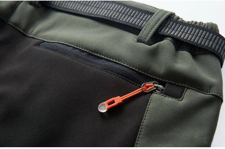 LNGXO Thick Warm Fleece Hiking Pants Men Winter Waterproof Windproof Outdoor Soft Shell Rain Trousers Trekking Camping Ski Pants Beauty World Shop