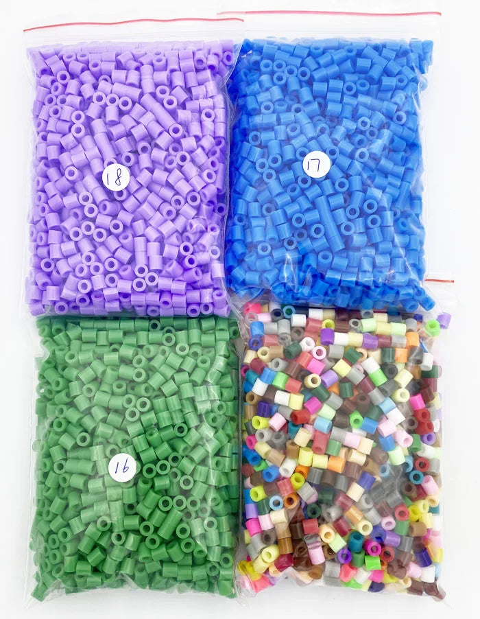 2000PCs/5MM Iron Beads Pixel Puzzle Iron Beads Mix Colors for kids Hama Beads Perler Beads Diy High Quality Handmade Gift toy Beauty World Shop