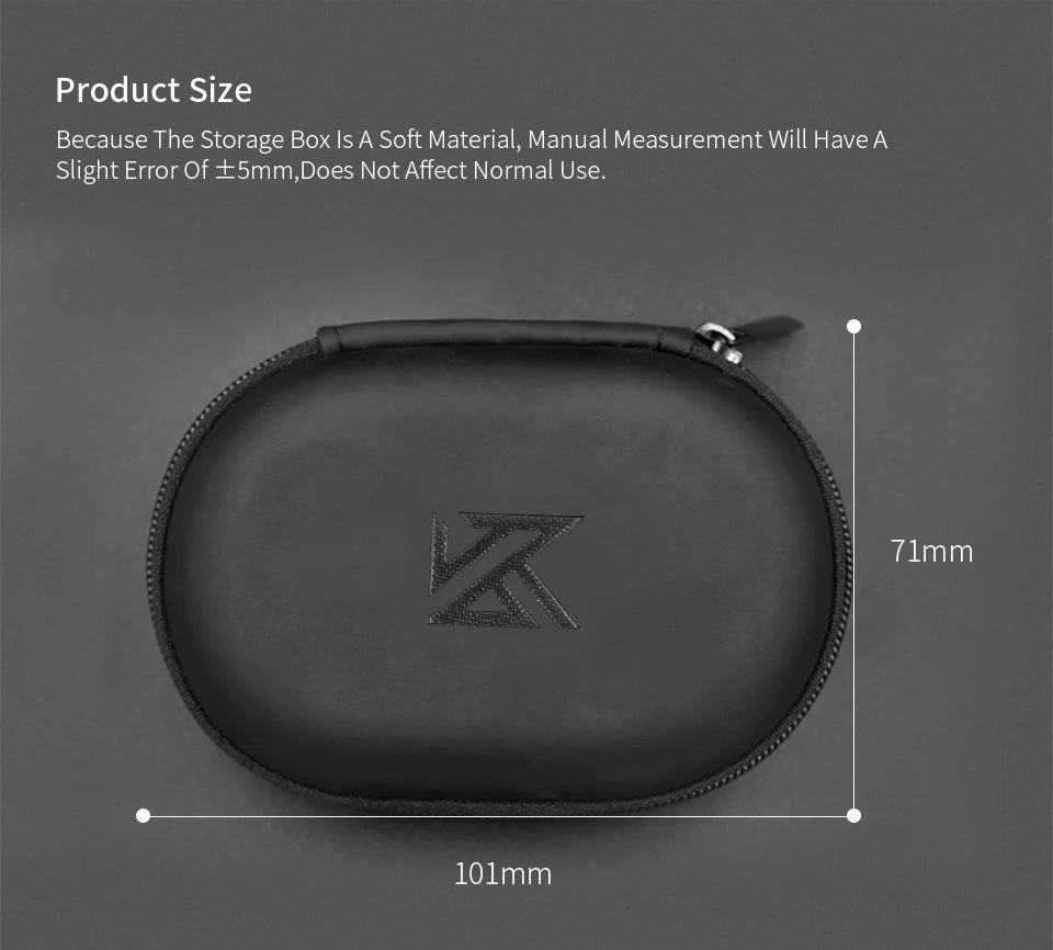 KZ Earphone Cable Hard Case Bag Portable Storage Case Bag Box Earphone Accessories For KZ ZSN PRO ZST EDX ED9 ZSX ZAX