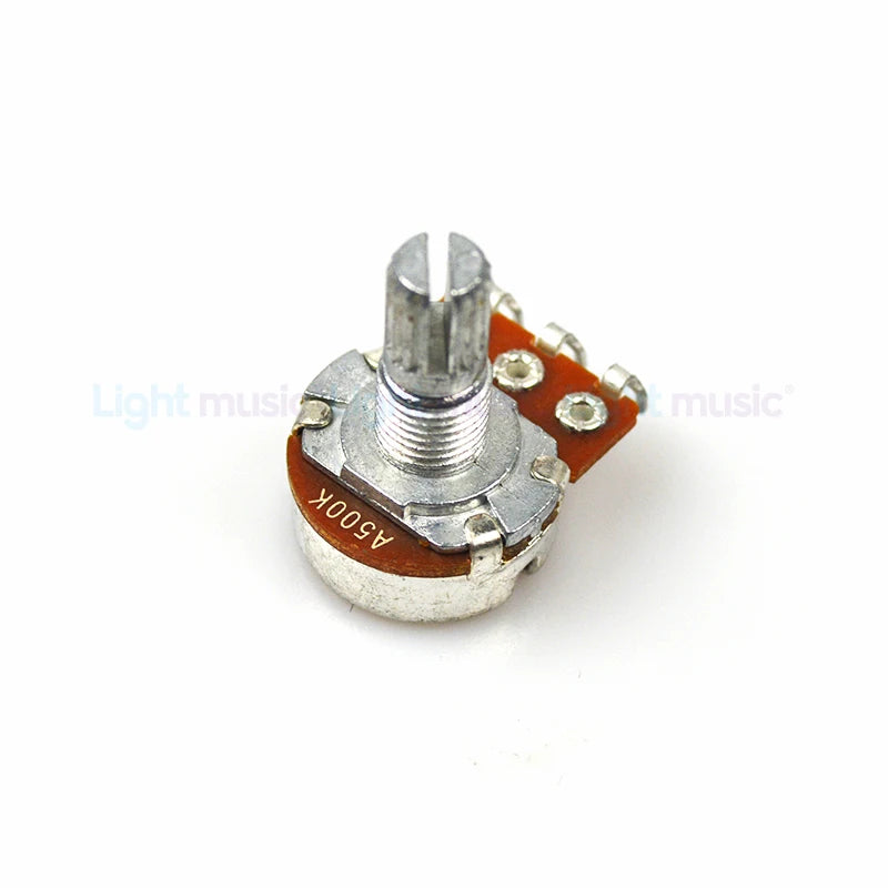 2pcs A500K B500K A250K B250K Potentiometer Splined Small Pot Electric Guitar Bass Effect Amp Tone Volume 15mm 18mm Shaft Parts Beauty World Shop