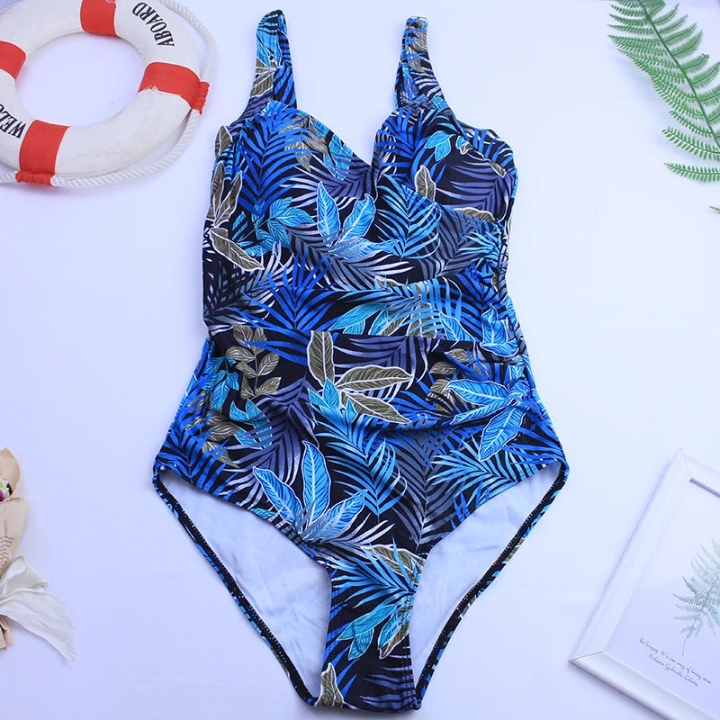 2024 One Piece Swimsuit Sexy Plus Size Swimwear Women Tummy Control Beach Wear for Bathing Suits Monokini Maillot De Bain Female Beauty World Shop