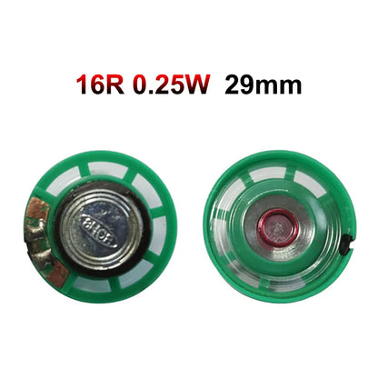 JCD 2PCS 8 Ohm 0.25W 0.5W 16/32Ohm Horn Loudspeaker 8R 16R 32R 20mm 21mm 23mm 27mm 29mm 36mm 40mm Diameter Loud Speaker
