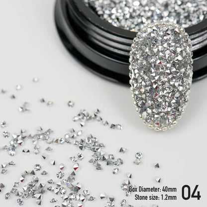 Nail Chain Rose Gold Silver Pixie Stone Beads Decorations Metal Steel Press on Nails Charms Art Jewelry Accessories Manicure Beauty World Shop