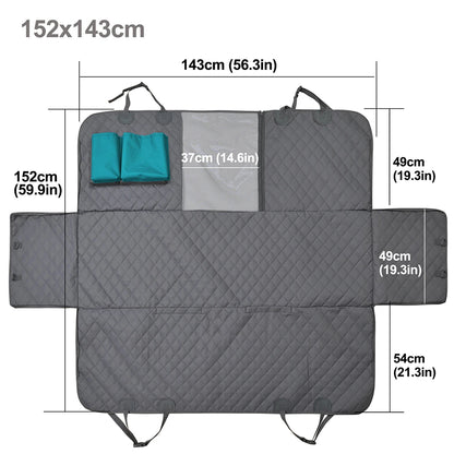 PETRAVEL Dog Car Seat Cover Waterproof Pet Travel Dog Carrier Hammock Car Rear Back Seat Protector Mat Safety Carrier For Dogs