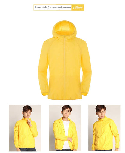 LNGXO Hiking Waterproof Jacket Women Men Camping Running Sun-Protective Windbreaker Quick Dry Outdoor Sport Rain Coat Unisex Beauty World Shop