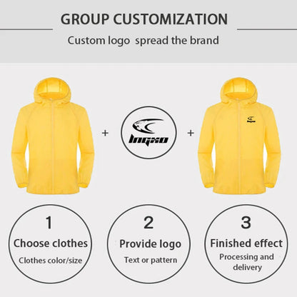LNGXO Hiking Waterproof Jacket Women Men Camping Running Sun-Protective Windbreaker Quick Dry Outdoor Sport Rain Coat Unisex Beauty World Shop