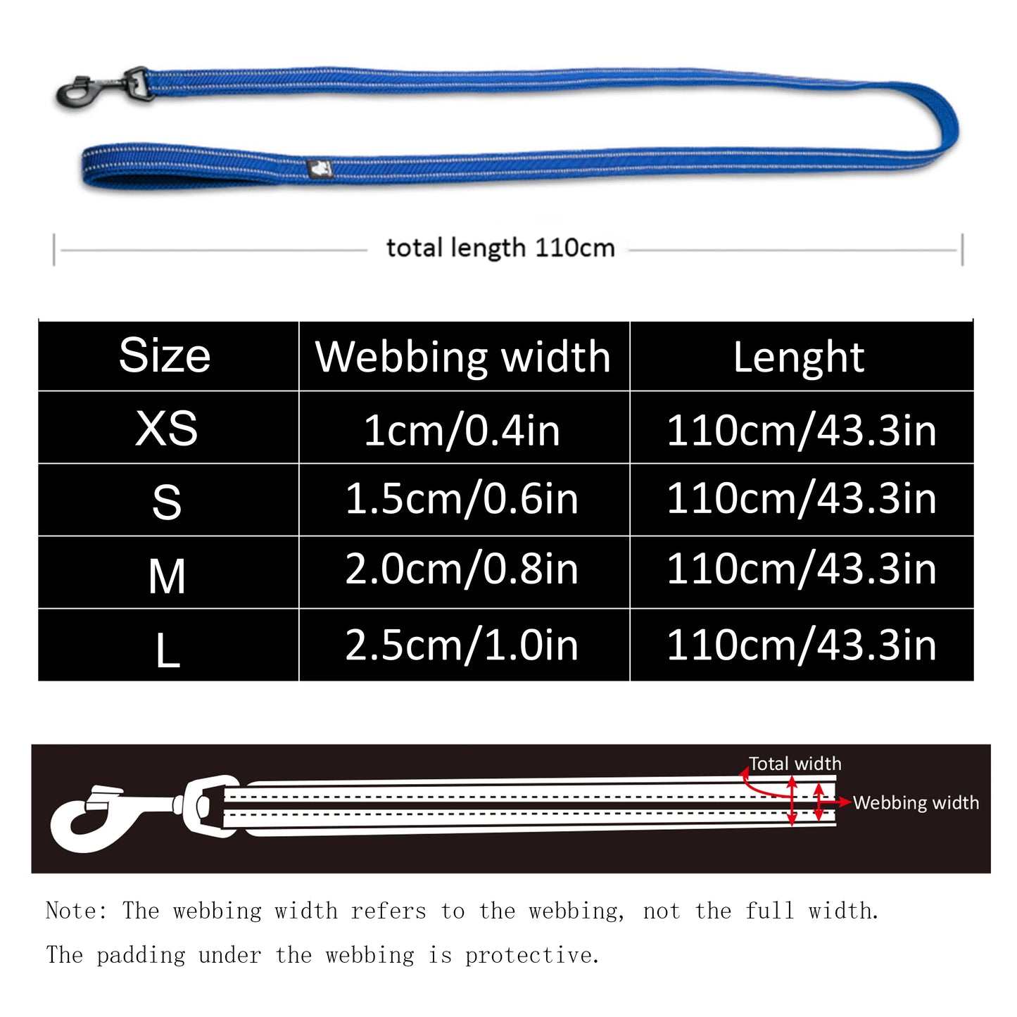 Truelove Soft Dog Pet Leash in Harness and Collar Reflective Nylon Cat Mesh Walking Training 11 Color Length 110cm TLL2111 Beauty World Shop
