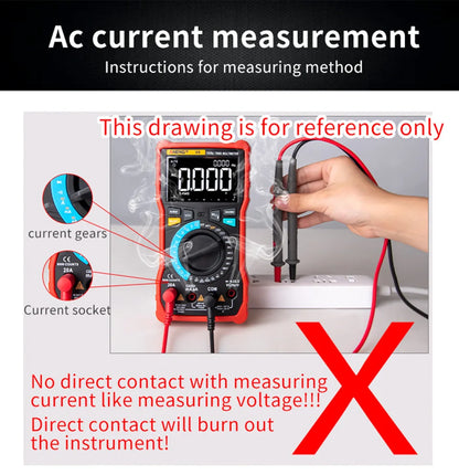ANENG DM850 Digital Multimeter Automatic Professional 1999 Counts Auto AC/DC Votage Tester Ohm Current Ammeter Detector Tool Beauty World Shop