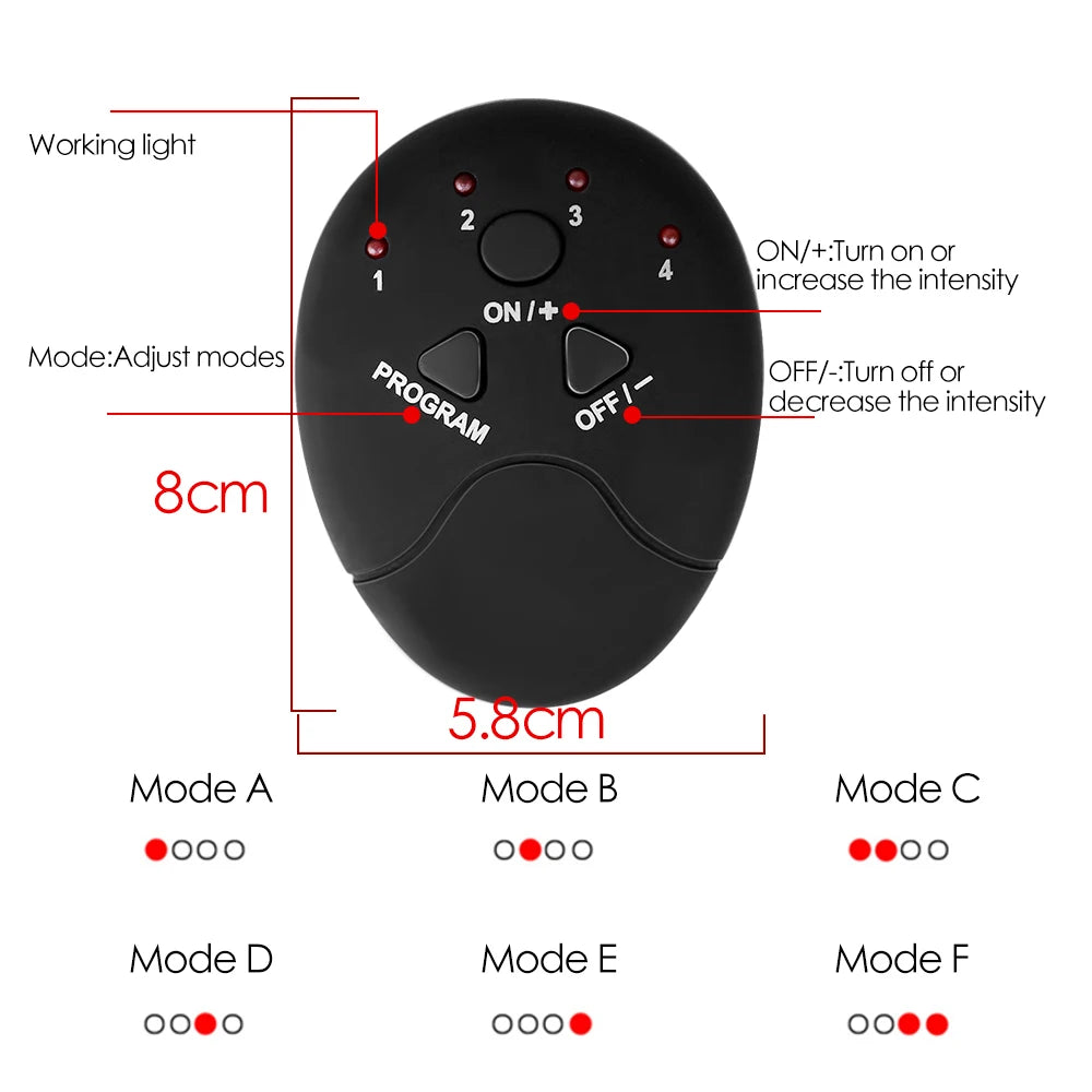 EMS Muscle Stimulator Abdominal Muscle Massager Hip Training Fitness Fat Burning Buttocks Arm Abdomen Trainer Apparatus Slimming Beauty World Shop