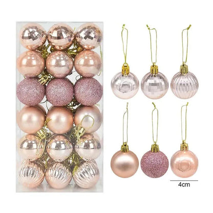 1box Christmas Balls Christmas Tree Ornaments Ball Xmas Hanging Tree Pendants Home Party Decor 2026 New Year Gift Noel Navidad Beauty World Shop