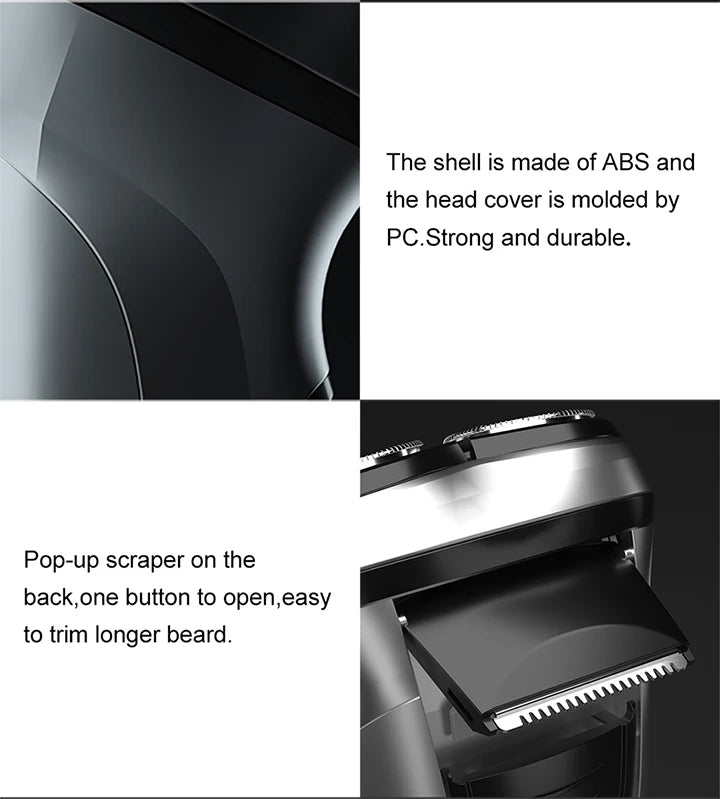 ENCHEN BlackStone Electric Shaver Razor Men Type-C Rechargeable Shaving Beard Machine Intelligent Control Travel Lock 100% New