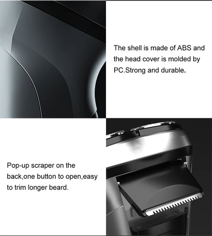 ENCHEN BlackStone Electric Shaver Razor Men Type-C Rechargeable Shaving Beard Machine Intelligent Control Travel Lock 100% New