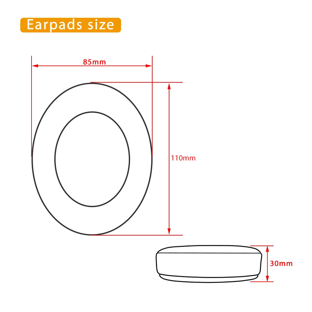 NullMini Replacement Earpads for HyperX Cloud 1/2, Alpha, Silver, Core, Revolver Headphones Headband Ear Cushion