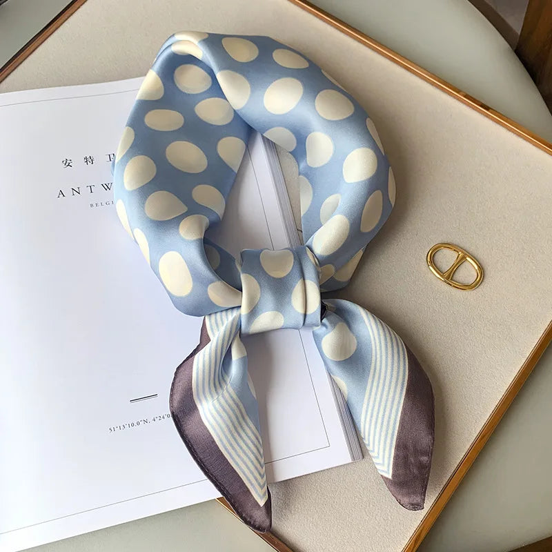 Fashion Scarves for Women Shawl Print Silk Satin Hijab Scarf Female Bandana 70*70cm Luxury Brand Square Shawls Scarfs For Ladies Beauty World Shop