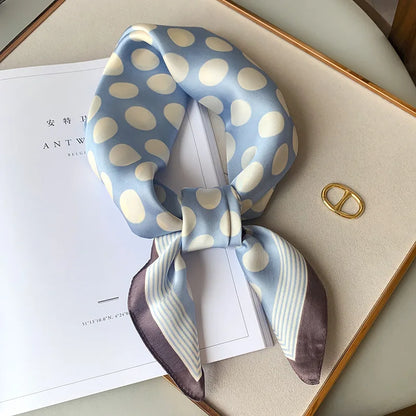 Fashion Scarves for Women Shawl Print Silk Satin Hijab Scarf Female Bandana 70*70cm Luxury Brand Square Shawls Scarfs For Ladies Beauty World Shop