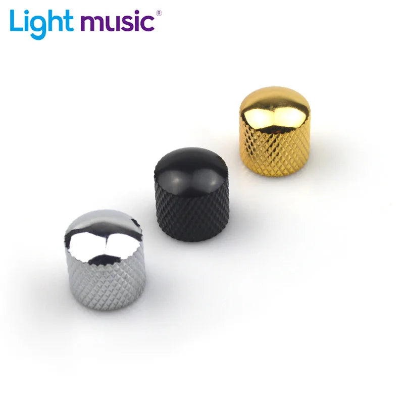 2pcs 6MM Metal Dome Tone Guitar Volume Tone Knobs Potentiometer Control Knobs For Electric Guitar Bass Beauty World Shop