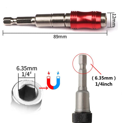 1/4 "Hex Magnetic Ring Screwdriver Bits Drill Hand Tools Drill Bit Extension Rod Quick Change Holder Drive Guide Screw Drill Tip Beauty World Shop