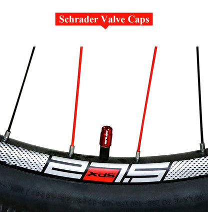 2pcs GUB Aluminum CNC Bicycle Tire Valve Cap MTB Road Bike Tube Tyre Gas Nozzle Cover for AV FV Schrader Presta Valve Dustproof Beauty World Shop
