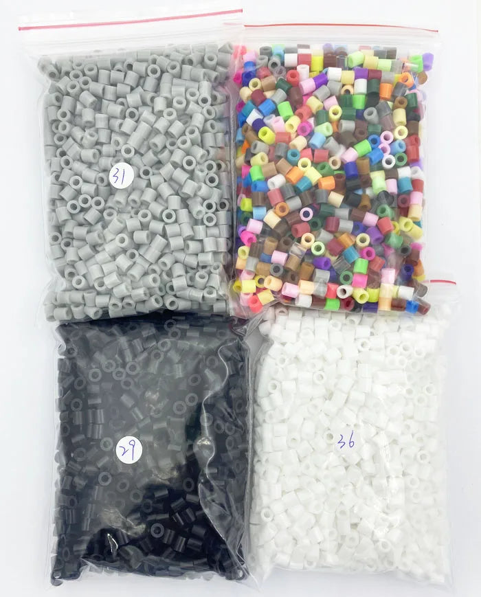 2000PCs/5MM Iron Beads Pixel Puzzle Iron Beads Mix Colors for kids Hama Beads Perler Beads Diy High Quality Handmade Gift toy Beauty World Shop