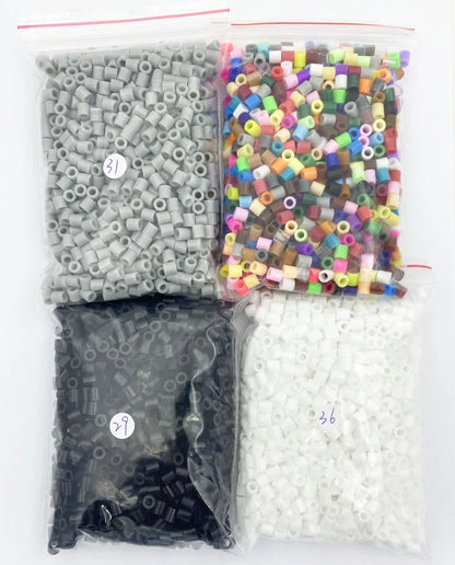2000PCs/5MM Iron Beads Pixel Puzzle Iron Beads Mix Colors for kids Hama Beads Perler Beads Diy High Quality Handmade Gift toy Beauty World Shop