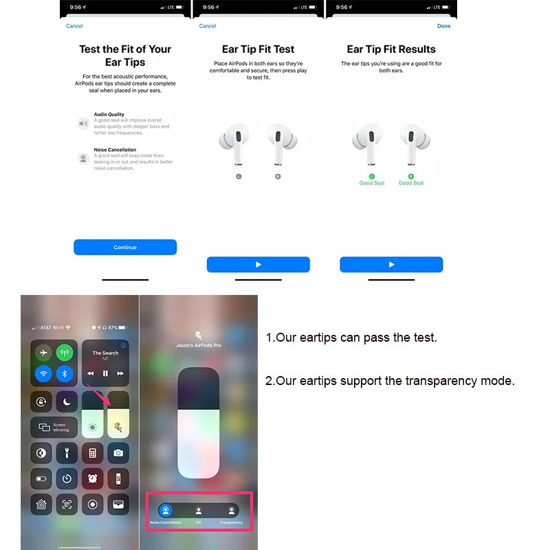 For Apple Airpods Pro 2 Original Silicone Eartips Replacement Earbuds Tips For Airpods Pro tips Earphone Ear plugs accessories