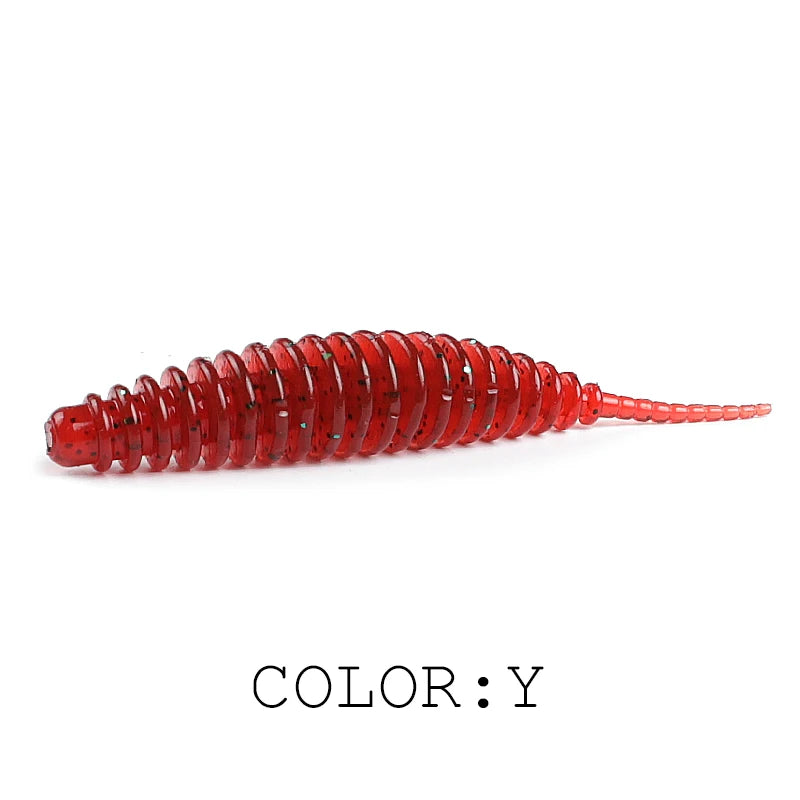 2023 Supercontinent worm bait soft bait Tanta 49mm 65mm fishing lures Pesca carp fishing bass lure Isca artificial PVA Beauty World Shop