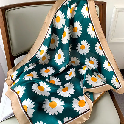 Fashion Scarves for Women Shawl Print Silk Satin Hijab Scarf Female Bandana 70*70cm Luxury Brand Square Shawls Scarfs For Ladies Beauty World Shop