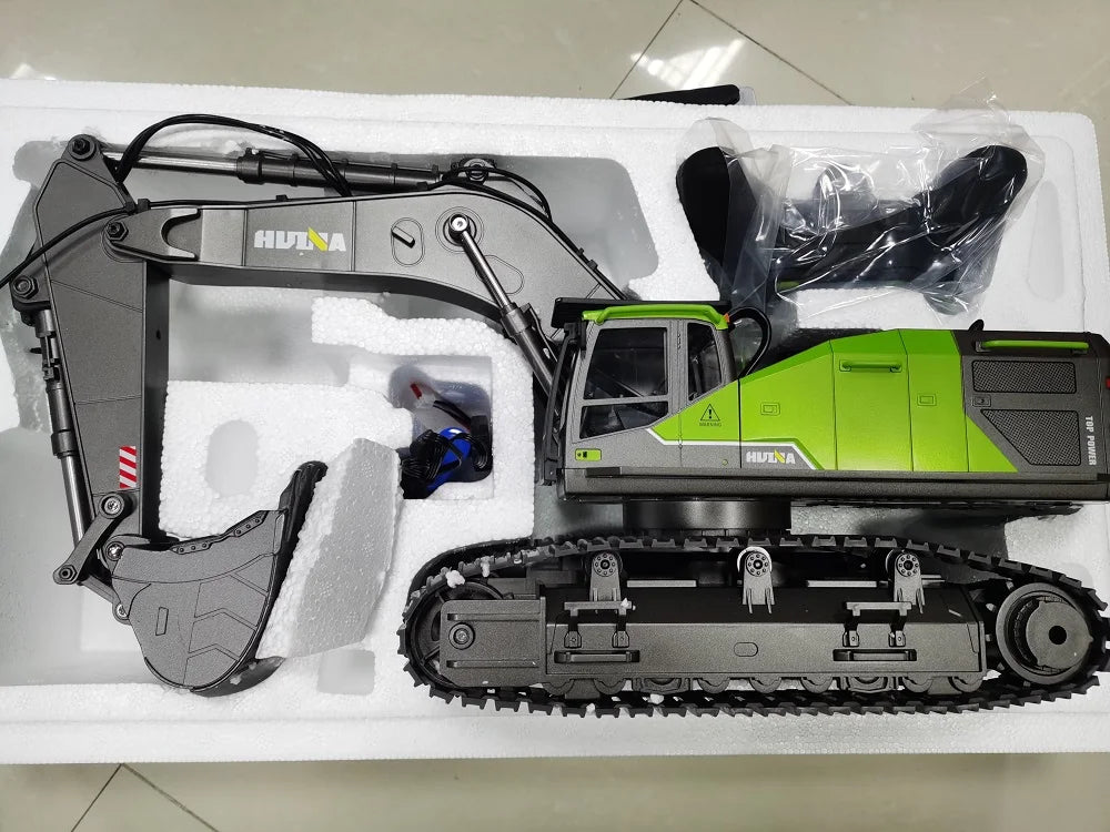 1/14 HUINA 1593 582 RC Excavator Dumper Truck crawler Alloy Tractor Loader 2.4G Radio Controlled Car Engineering toy for boy Beauty World Shop