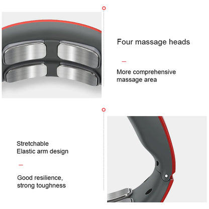 Electric Neck and Shoulder Pulse Massager 6 Mode 9 Levels Adjustable Cervical Vertebra Relax Pain Relief Kneading Machine Beauty World Shop