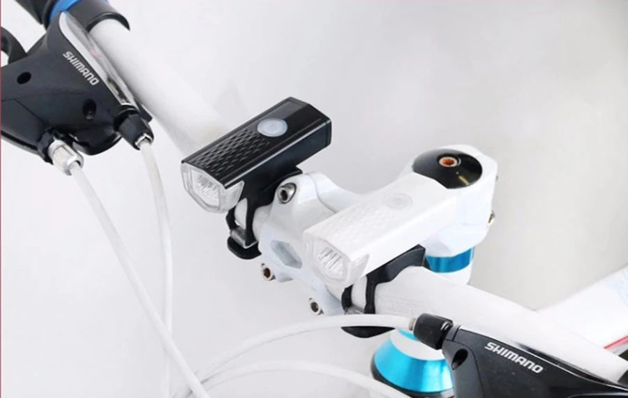 Bike Light Set Front Light with Taillight USB Rechargeable Easy to Install 3 Modes Bicycle Accessories for the Bicycle Road MTB Beauty World Shop