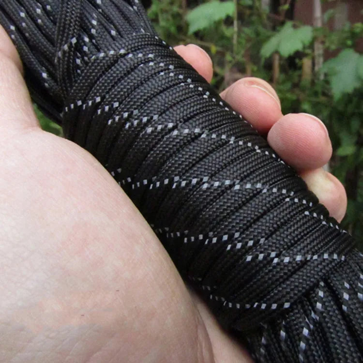 Reflective Paracord Military 7 Strand 4mm 550 Tactical Parachute Cord Camping Tent Lanyard DIY Bracelet Weaving Rope Beauty World Shop