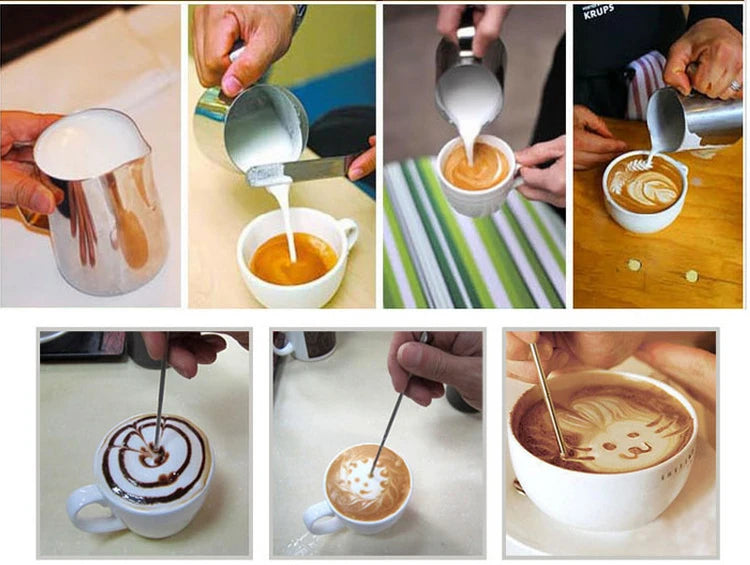 100/350/600ml Milk Jugs Fashion Stainless Steel Milk Craft Milk Frothing Pitcher Coffee Latte Frothing Art Jug Pitcher Mug Cup Beauty World Shop