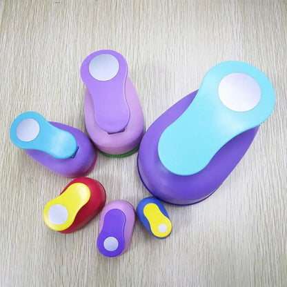 1PCS(5cm,3.8cm,2.5cm) Round shape craft punch set children manual DIY hole punches cortador de papel de scrapbook Circle punch Beauty World Shop