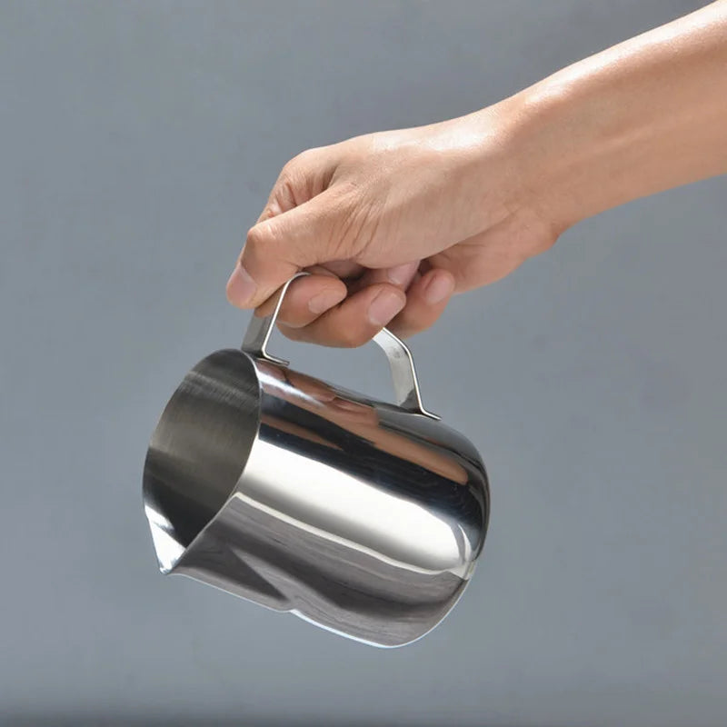 100/350/600ml Milk Jugs Fashion Stainless Steel Milk Craft Milk Frothing Pitcher Coffee Latte Frothing Art Jug Pitcher Mug Cup Beauty World Shop