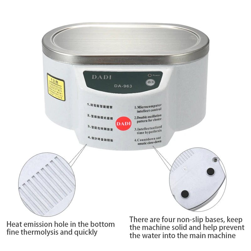 Digital Ultrasonic Cleaner Bath For Jewelry Parts Glasses Manicure Stones Cutters Dental Razor Ultrasound Cleaner Machine Beauty World Shop