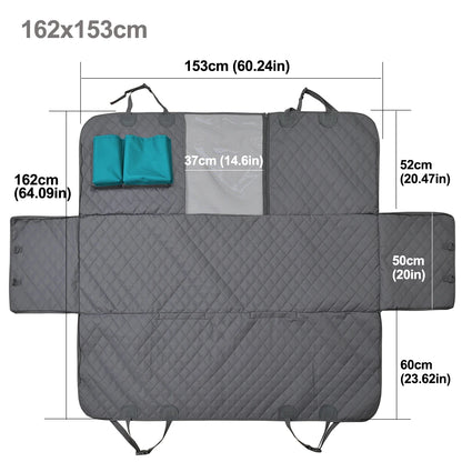 PETRAVEL Dog Car Seat Cover Waterproof Pet Travel Dog Carrier Hammock Car Rear Back Seat Protector Mat Safety Carrier For Dogs