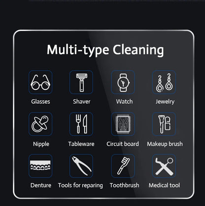 Digital Ultrasonic Cleaner Bath For Jewelry Parts Glasses Manicure Stones Cutters Dental Razor Ultrasound Cleaner Machine Beauty World Shop
