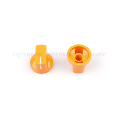 6Pcs Multi Color Flet Head Guitar Pedal Knob Electric Guitar Pot Potentiometer Knobs Guitar Accessories Beauty World Shop