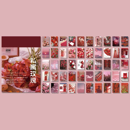 Yoofun 50 Sheets Natural Scenery&Art Paintings Stationery Stickers Book Aesthetic Landscape Cute Scrapbooking Planner Journaling Beauty World Shop