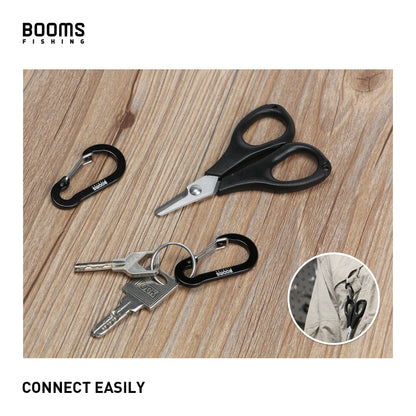 Booms Fishing CC1 Steel Small Carabiner Clips Outdoor Camping  Multi Tool  Fishing Acessories 6pcs Beauty World Shop